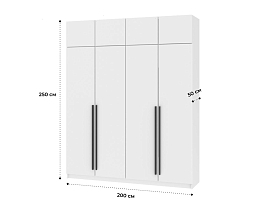 Изображение товара Распашной шкаф Пакс Форсанд 32 white ИКЕА (IKEA) на сайте adeta.ru